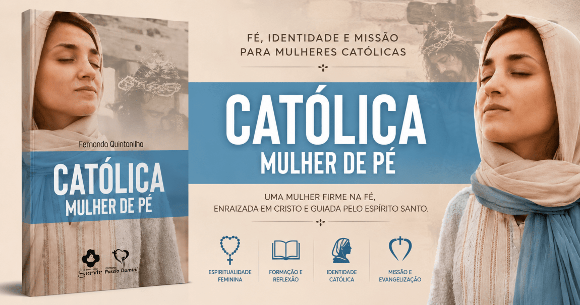 BANNER CATÓLICA MULHER DE PÉ